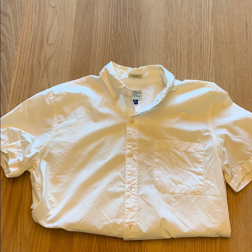 White short sleeved J.Crew button up
